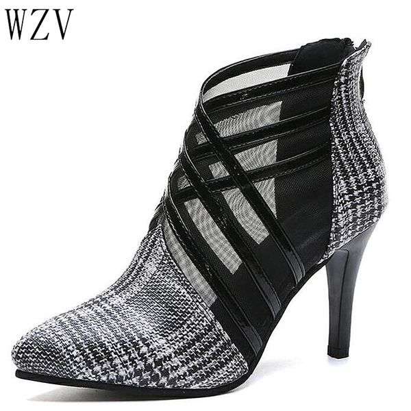 fashion 2019 new summer women's shoes gingham pu leather fashion hollow out boots pointed toe high heels sandals e667, Black
fashion 2019 new summer women's shoes gingham pu leather fashion hollow out boots pointed toe high heels sandals e667, Black