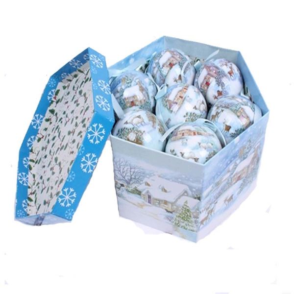 8cm / 14 / pack christmas gift boxes old painted tree ornaments ball color christmas wreath ornament
8cm / 14 / pack christmas gift boxes old painted tree ornaments ball color christmas wreath ornament