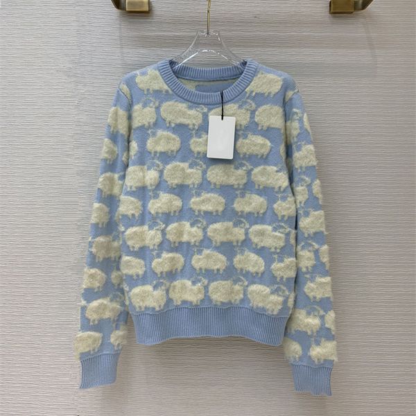 europe and the united states women's new winter 2020 long sleeve sheep clouds jacquard fashion wool knitting sweater, White;black
europe and the united states women's new winter 2020 long sleeve sheep clouds jacquard fashion wool knitting sweater, White;black