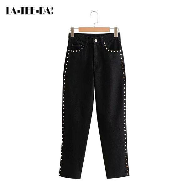 ltd1198395 2018 new rivet jeans women pencil pants lady patchwork pockets vintage female high waist zipper vestidos, Blue 
ltd1198395 2018 new rivet jeans women pencil pants lady patchwork pockets vintage female high waist zipper vestidos, Blue
