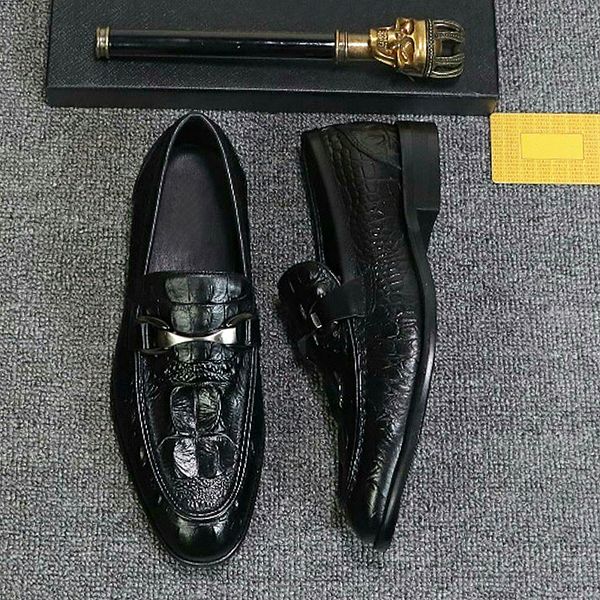 new fashion men formal business brogue shoes luxury mens crocodile dress shoes male casual genuineleather wedding party loafers original qwr, Black
new fashion men formal business brogue shoes luxury mens crocodile dress shoes male casual genuineleather wedding party loafers original qwr, Black