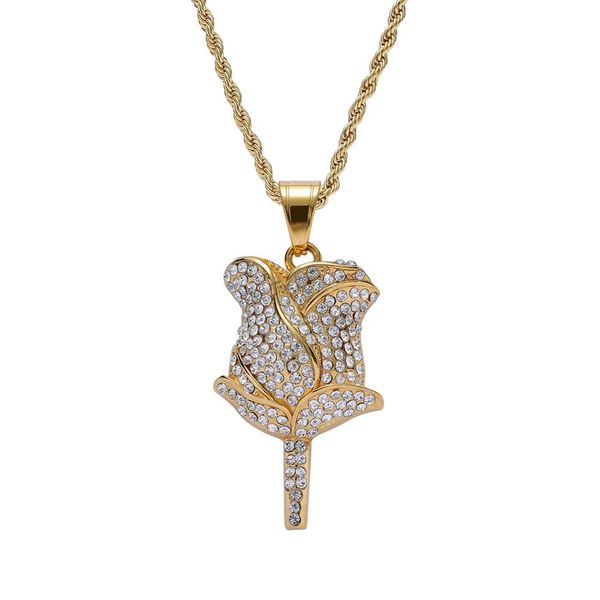 stainless steel rhinestone rose pendants rope chain box chain men women hip hop necklace jewelry gift sn198, Silver
stainless steel rhinestone rose pendants rope chain box chain men women hip hop necklace jewelry gift sn198, Silver
