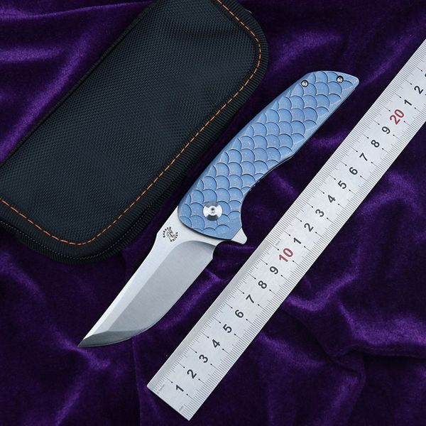 

L02 Хоккайдо Флиппер складной нож M390 лезвие Титана 3D ручка открытый кемпинг охота карманные фрукты Ножи EDC инструменты