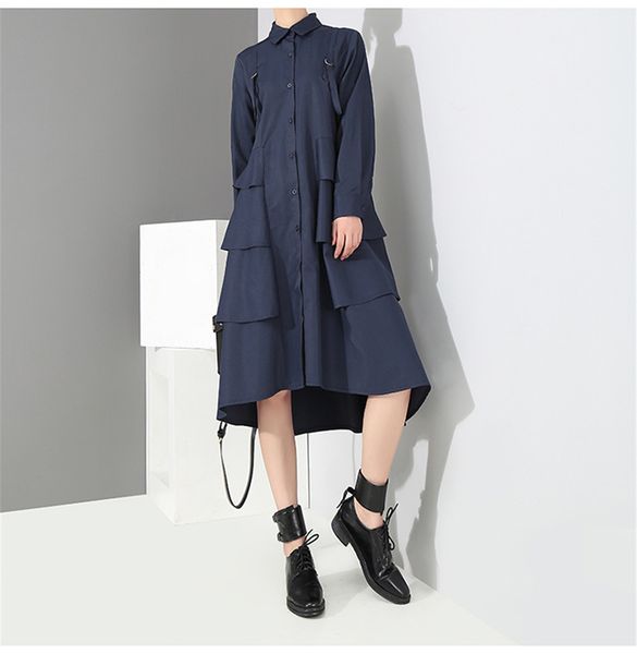 новый 2019 корейский стиль женщин осень твердая синяя рубашка с длинным рукавом платье каскадные рябить ladies party club элегантные платья, White;black
новый 2019 корейский стиль женщин осень твердая синяя рубашка с длинным рукавом платье каскадные рябить ladies party club элегантные платья, White;black