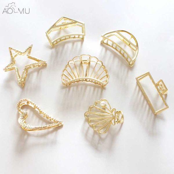 aomu shell square metal hair women barrettes hairpins pearl hair clips make up shower holder washing tool crab, Golden;white
aomu shell square metal hair women barrettes hairpins pearl hair clips make up shower holder washing tool crab, Golden;white