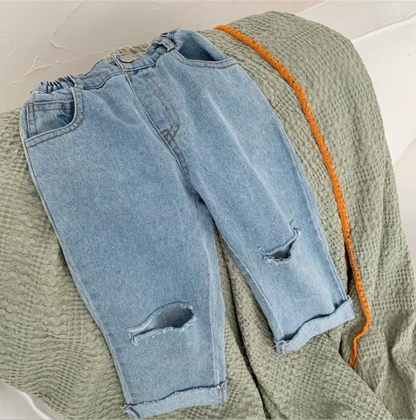 2020 new girls boys denim pants holes summer fashion kids jean pants 1-6t ho573, Blue
2020 new girls boys denim pants holes summer fashion kids jean pants 1-6t ho573, Blue