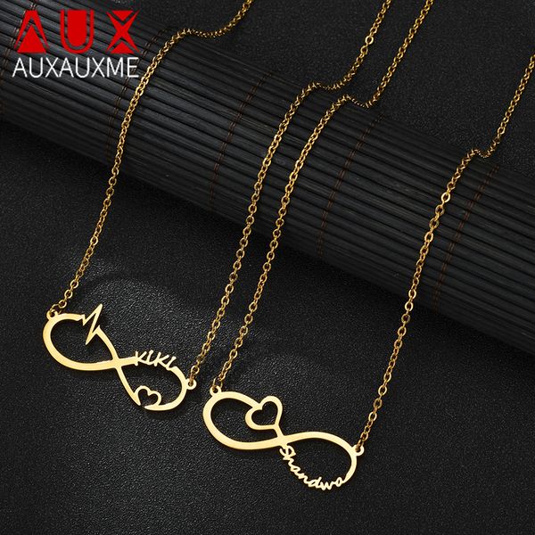 auxauxme custom any name infinity necklace women babay jewelry stainless steel personalized heart couple necklace christmas gift, Silver
auxauxme custom any name infinity necklace women babay jewelry stainless steel personalized heart couple necklace christmas gift, Silver
