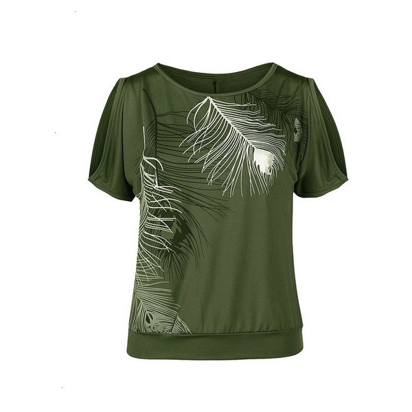 women shirts women clothes 5xl plus size women casual summer short sleeve cold shoulder feather print tee female short camisetas, White
women shirts women clothes 5xl plus size women casual summer short sleeve cold shoulder feather print tee female short camisetas, White