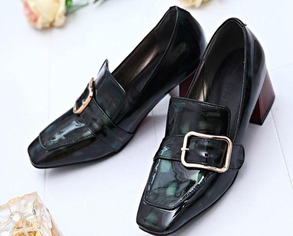 2019 women's shoes in spring and autumn with new style high heel coarse heel square head #185, Black
2019 women's shoes in spring and autumn with new style high heel coarse heel square head #185, Black