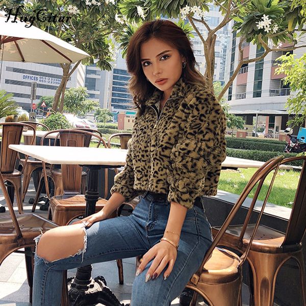 hugcitar 2020 leopard lamb wool long sleeve sweatshirt crop autumn winter women warm streetwear christmas outfits, Black;brown
hugcitar 2020 leopard lamb wool long sleeve sweatshirt crop autumn winter women warm streetwear christmas outfits, Black;brown