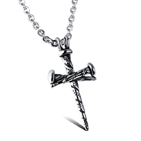 cross pendant necklaces vintage titanium steel casting mens hip hop pendant nail necklace hipster cross statement jewelry gift wholesale dhl, Silver
cross pendant necklaces vintage titanium steel casting mens hip hop pendant nail necklace hipster cross statement jewelry gift wholesale dhl, Silver