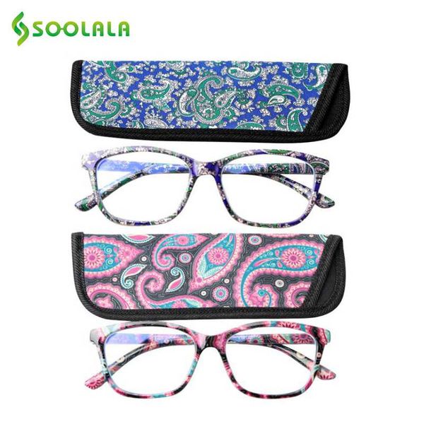 soolala 2pcs floral printed blue light blocking reading glasses women spring hinge presbyopic reading glasses with cases, White;black
soolala 2pcs floral printed blue light blocking reading glasses women spring hinge presbyopic reading glasses with cases, White;black