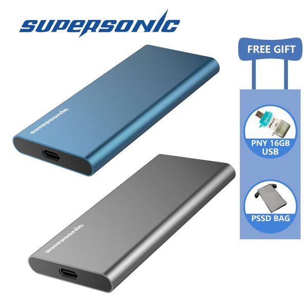 

Supersonic P20 Портативный твердотельный накопитель 128 ГБ 256 ГБ 512 ГБ 1 ТБ Typc-C USB3.0 Внешний SSD для ноутбука компьютера Android телефон