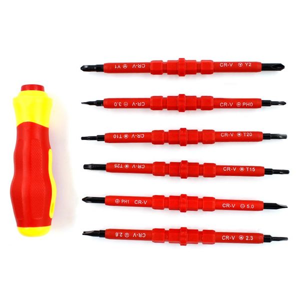 7pcs insulated electrical screwdriver magnetic multi screw head repair hand tool hot
7pcs insulated electrical screwdriver magnetic multi screw head repair hand tool hot