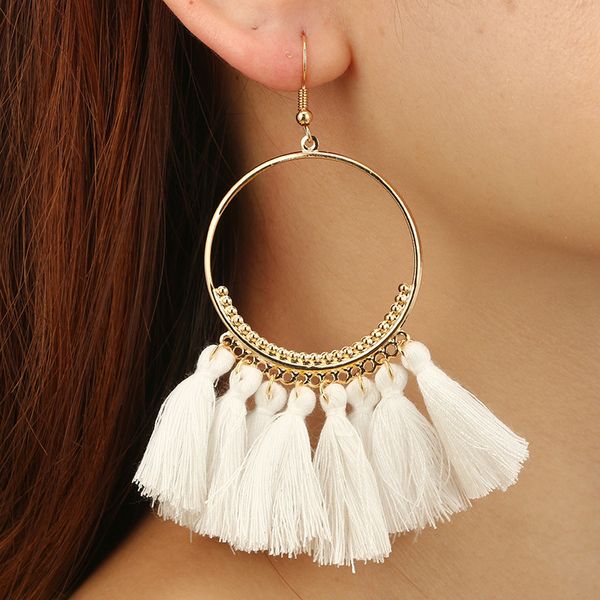maxi fashion design granny chic style tassel earrings bohemian big circle earring, for birthday gift, for giirlfriend, for show girl, Silver
maxi fashion design granny chic style tassel earrings bohemian big circle earring, for birthday gift, for giirlfriend, for show girl, Silver