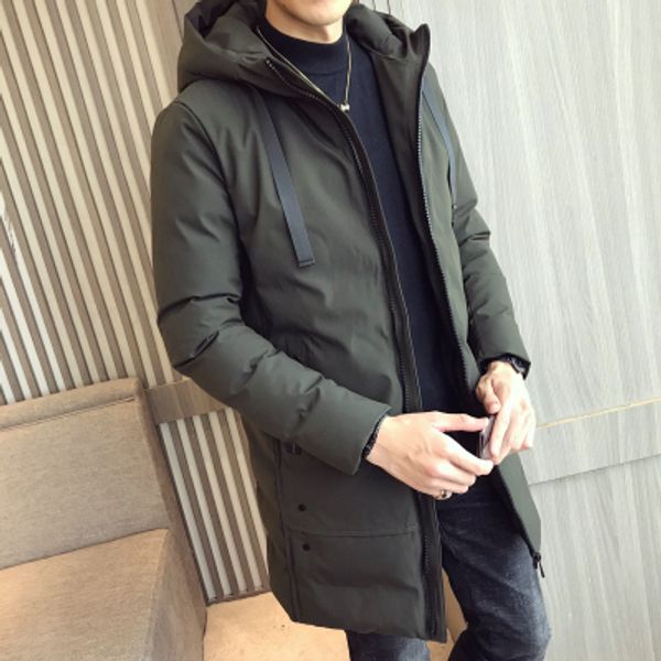 2019 men's winter jacket korean version of the long section of cotton clothing trend slim handsome thick cotton jacket male, Black
2019 men's winter jacket korean version of the long section of cotton clothing trend slim handsome thick cotton jacket male, Black