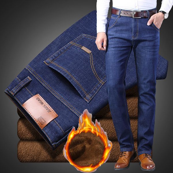 jeans mens 2019 winter thermal warm flannel stretch jeans for men straight casual wool pants for men tjwlkj, Blue
jeans mens 2019 winter thermal warm flannel stretch jeans for men straight casual wool pants for men tjwlkj, Blue