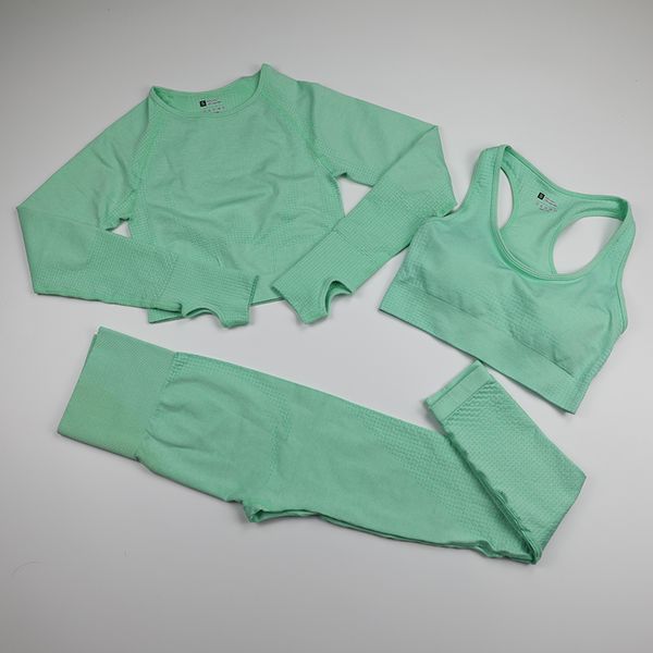 women seamless yoga set fitness sports suits yoga long sleeve shirts high waist running leggings workout bra gym clothing
women seamless yoga set fitness sports suits yoga long sleeve shirts high waist running leggings workout bra gym clothing