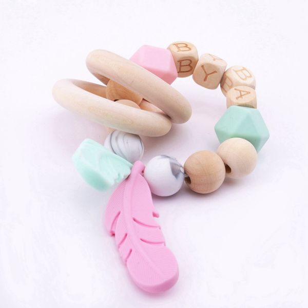 1pc personalized wood rattle teether toys with ring feather wooden teething beads natural chewable montessori toys baby rattle
1pc personalized wood rattle teether toys with ring feather wooden teething beads natural chewable montessori toys baby rattle