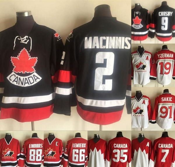 team canada vintage jerseys 2 al macinnis jarome iginla 91 joe sakic 88 eric lindros 19 steve yzerman 66 mario lemieux hockey jerseys, Black;red
team canada vintage jerseys 2 al macinnis jarome iginla 91 joe sakic 88 eric lindros 19 steve yzerman 66 mario lemieux hockey jerseys, Black;red