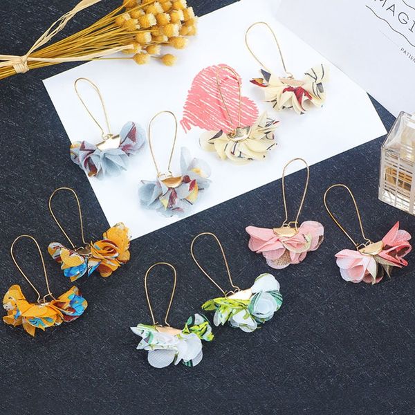 5 colors new korean jewelry beautiful boho flower fabrics petals pendant drop earrings for women gift #274091, Silver
5 colors new korean jewelry beautiful boho flower fabrics petals pendant drop earrings for women gift #274091, Silver