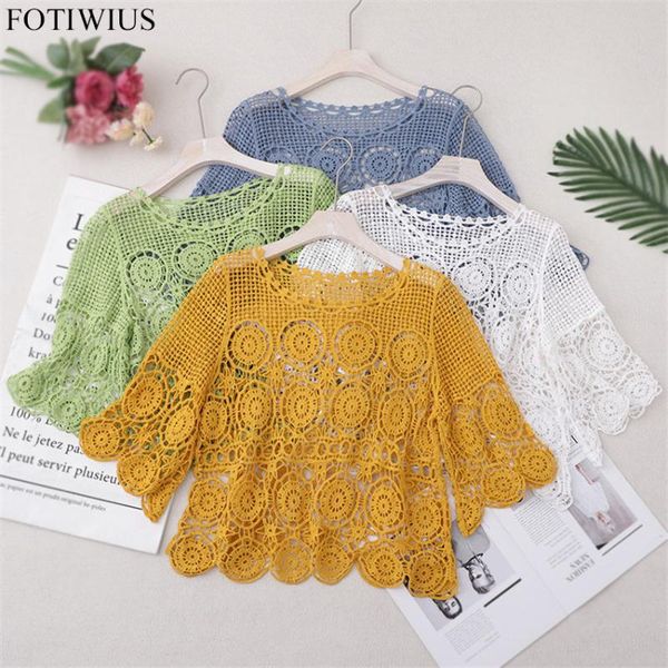 2020 summer beach cover up hollow out crochet crop women elegant t shirt femme bohemian boho casual beach wear swimwear
2020 summer beach cover up hollow out crochet crop women elegant t shirt femme bohemian boho casual beach wear swimwear