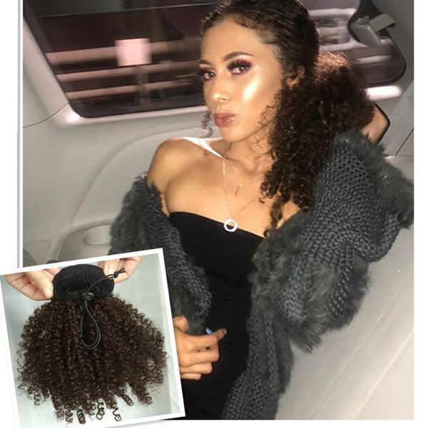 brazilian kinky curly human hair ponytail clip drawstring ponytail human hair available clip in pony tail women hair extensions 120g, Black
brazilian kinky curly human hair ponytail clip drawstring ponytail human hair available clip in pony tail women hair extensions 120g, Black