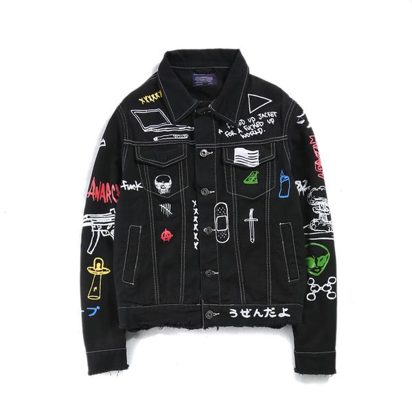2020 new designer mens jeans jacket men streetwear brand denim jackets male motorbike jean coat asian size ing, Black;brown
2020 new designer mens jeans jacket men streetwear brand denim jackets male motorbike jean coat asian size ing, Black;brown