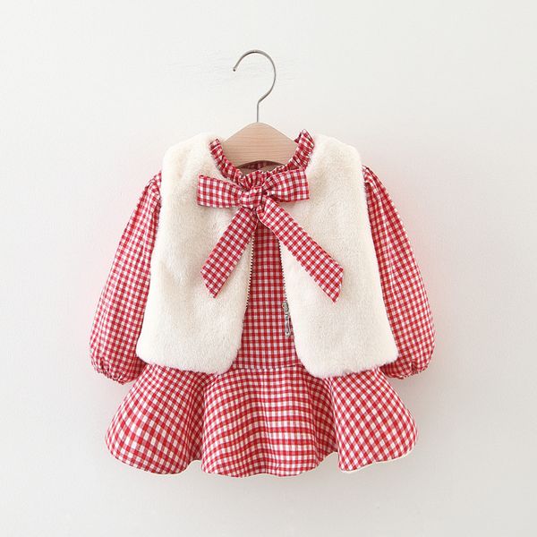 girls sets velvet dress and vest wholesale 2020 winter, White
girls sets velvet dress and vest wholesale 2020 winter, White