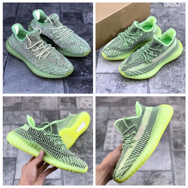 with box 2020 yellow black reflective 3m kanye west gauze transparent running shoes low designer casual sneakers men women sports shoes, White;red
with box 2020 yellow black reflective 3m kanye west gauze transparent running shoes low designer casual sneakers men women sports shoes, White;red