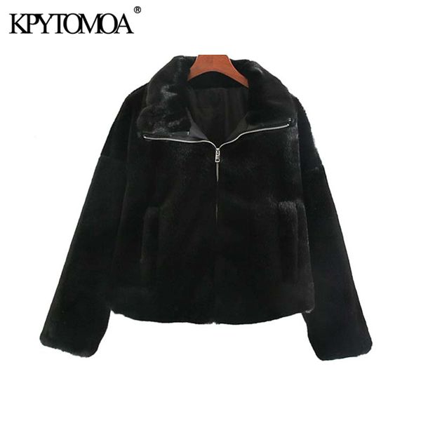 vintage stylish winter thick warm faux fur loose jacket coat women 2019 fashion long sleeve pockets female outerwear chic, Black
vintage stylish winter thick warm faux fur loose jacket coat women 2019 fashion long sleeve pockets female outerwear chic, Black
