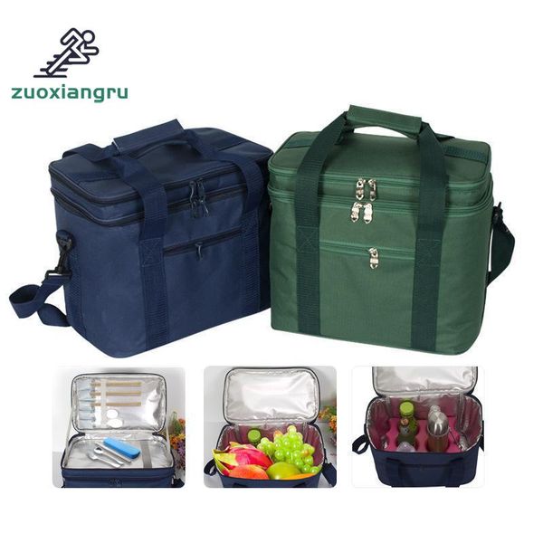 

outdoor camping picnic bag ultralight portable family picnic basket cooler box lunch bag beer fridge multifunction bags