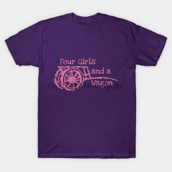 men t-shirt four girls and a wagon tshirt women t shirt, White;black
men t-shirt four girls and a wagon tshirt women t shirt, White;black