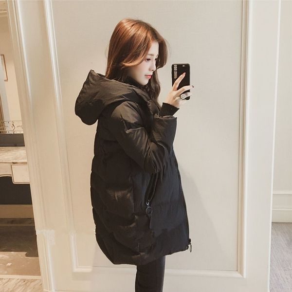 2020 женщины моды зимы с капюшоном puffer jacket solid harajuku bf теплый негабаритные ветровки женский корейский сыпучие длинным рукавом па, Black
2020 женщины моды зимы с капюшоном puffer jacket solid harajuku bf теплый негабаритные ветровки женский корейский сыпучие длинным рукавом па, Black