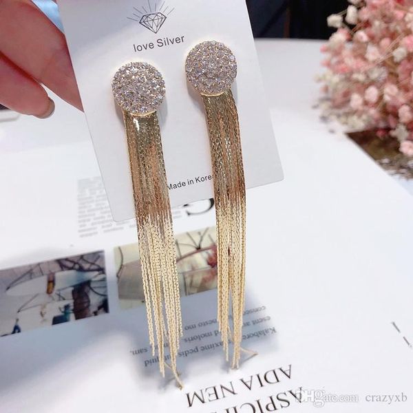 s925 высокого качество u pick стиль 2018 bling long кисточка партия stud мотаться падение серьги серьги для женщин ювелирных изделий, Silver
s925 высокого качество u pick стиль 2018 bling long кисточка партия stud мотаться падение серьги серьги для женщин ювелирных изделий, Silver