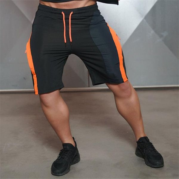 

men's shorts fashion engineers sporting beaching trousers cotton bodybuilding sweatpants fitness jogger casual gyms body men, White;black