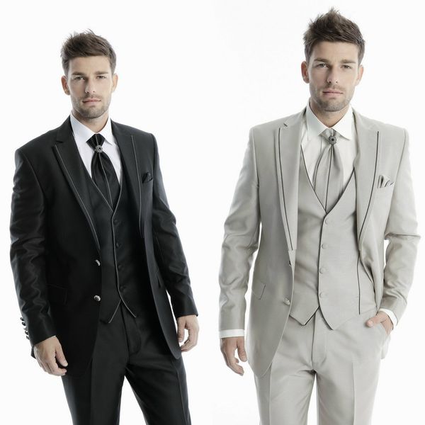 2019 handsome three pieces groomsmen suits custom made modest peaked lapel slim fit mens business wedding suits(jacket+vest+pants), Black;gray
2019 handsome three pieces groomsmen suits custom made modest peaked lapel slim fit mens business wedding suits(jacket+vest+pants), Black;gray
