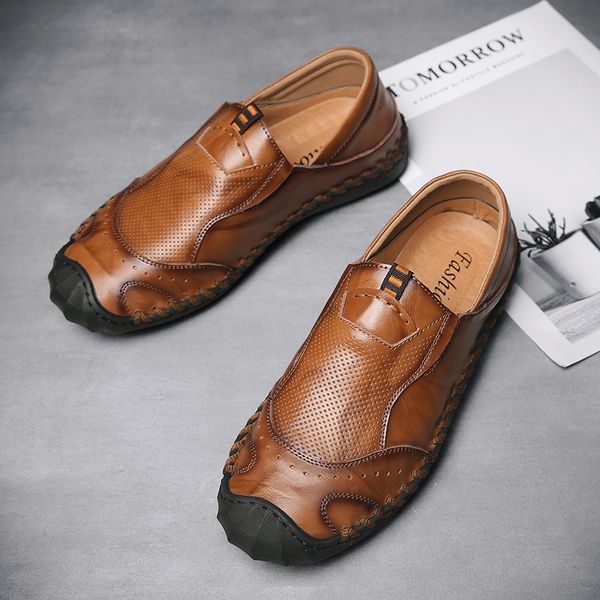 autumn leather loafers men fashion casual men's shoes business round head pea shoes men's leather soft casual dress male hc-273, Black
autumn leather loafers men fashion casual men's shoes business round head pea shoes men's leather soft casual dress male hc-273, Black