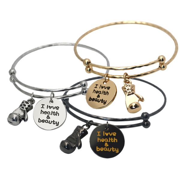 fashion fitness series jewelry nameplate lettering bracelet can be push-pull adjusted size the 3color stainless steel bracelet, Black
fashion fitness series jewelry nameplate lettering bracelet can be push-pull adjusted size the 3color stainless steel bracelet, Black