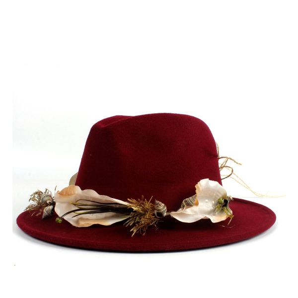 fashion wool women wide brim fedora hat with flower winter elegant lady outback jazz fascinator hat 2size 56-60, Blue;gray
fashion wool women wide brim fedora hat with flower winter elegant lady outback jazz fascinator hat 2size 56-60, Blue;gray