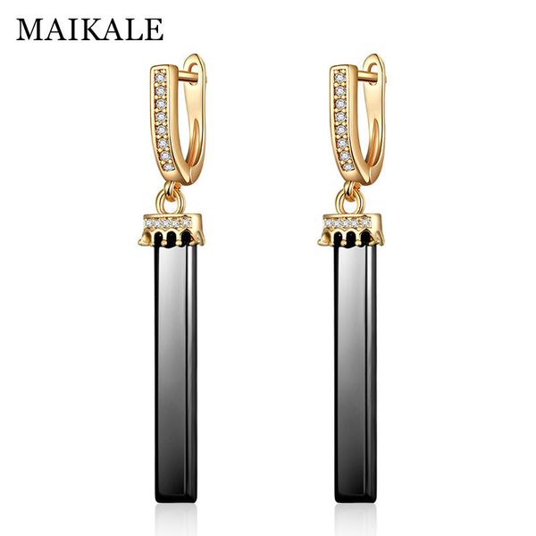 maikale black white ceramic long earrings crown earrings for women new fashion cubic zirconia gold silver cz drop earings gifts, Golden
maikale black white ceramic long earrings crown earrings for women new fashion cubic zirconia gold silver cz drop earings gifts, Golden