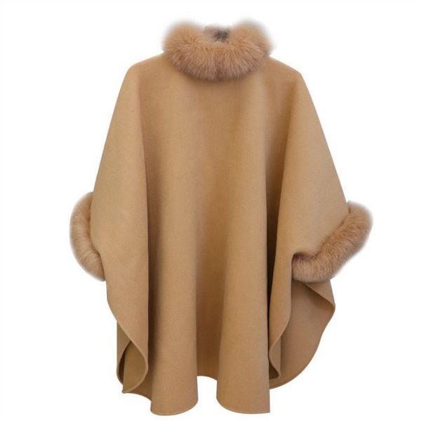 2019 new fashion wool collar long woolen coats solid color cardigan cape shawl outwear simple slim loose warm overcoats, Black
2019 new fashion wool collar long woolen coats solid color cardigan cape shawl outwear simple slim loose warm overcoats, Black