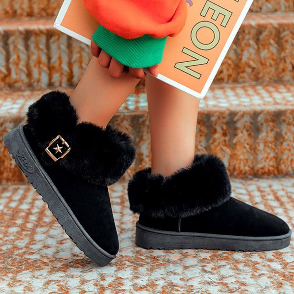 fashion plus velvet ankle boots woman shoes new arrival buckle strap snow boots women winter warm non-slip large size snow boot, Black
fashion plus velvet ankle boots woman shoes new arrival buckle strap snow boots women winter warm non-slip large size snow boot, Black
