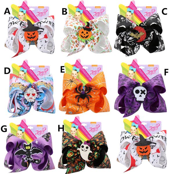 7 inch jojo girls hair clips halloween bow pumpkin sequins skull spider barrettes hairbow hairpin hair head accessories, Slivery;white
7 inch jojo girls hair clips halloween bow pumpkin sequins skull spider barrettes hairbow hairpin hair head accessories, Slivery;white