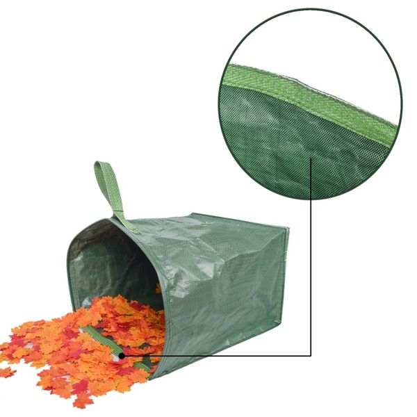 reusable large capacity heavy duty garden waste bags waterproof pe yard leaf grass container
reusable large capacity heavy duty garden waste bags waterproof pe yard leaf grass container