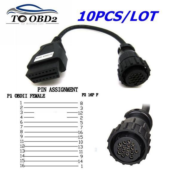 10pcs/lot for 16pin diagnostic adapter cable for 16 pin to obd2 16 pin female extension cable
10pcs/lot for 16pin diagnostic adapter cable for 16 pin to obd2 16 pin female extension cable