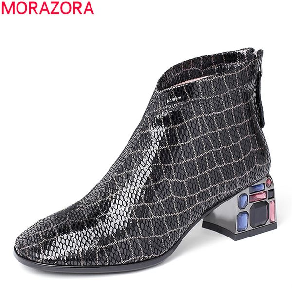 morazora 2020 new arrive sheepskin ankle boots med heels square toe ladies shoes autumn winter women boots big size, Black
morazora 2020 new arrive sheepskin ankle boots med heels square toe ladies shoes autumn winter women boots big size, Black