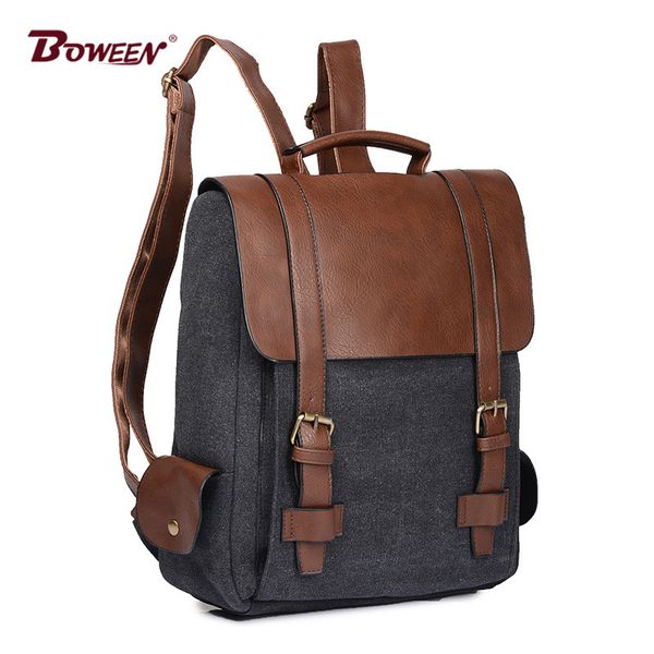 canvas pu backpack men women school bags for girl boy vintage solid patchwork back pack male casual bagpack
canvas pu backpack men women school bags for girl boy vintage solid patchwork back pack male casual bagpack