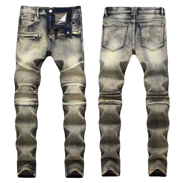 mens 20 colors jeans pleated motorcycle pants europe and america destruction jeans new stretch jeans plus size cotton zipper pencil pants, Blue
mens 20 colors jeans pleated motorcycle pants europe and america destruction jeans new stretch jeans plus size cotton zipper pencil pants, Blue