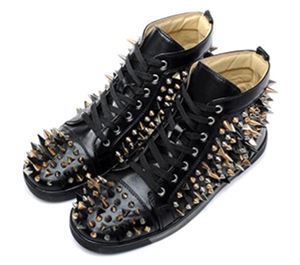 fashion designer brand studded spikes flats shoes red bottom shoes for men and women party lovers genuine leather sneakers cv34al0, Black
fashion designer brand studded spikes flats shoes red bottom shoes for men and women party lovers genuine leather sneakers cv34al0, Black